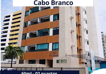 Apartamento com 2 quartos em cabo branco, joão pessoa/pb