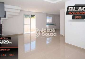 Sobrado com 3 dormitórios à venda, 168 m² por r$ 755.129,35 - campo comprido - curitiba/pr