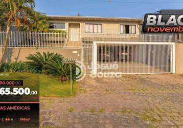 Casa com 4 dormitórios à venda, 360 m² por r$ 2.365.500,00 - jardim das américas - curitiba/pr