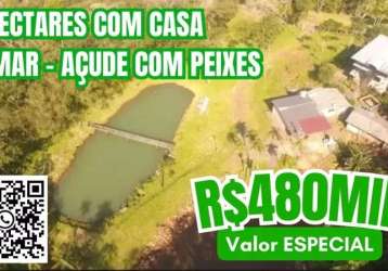 [392]chácara  2ha sobrado  3 pisos, pomar, açudes com peixes , aceita carro, casa ou parcela