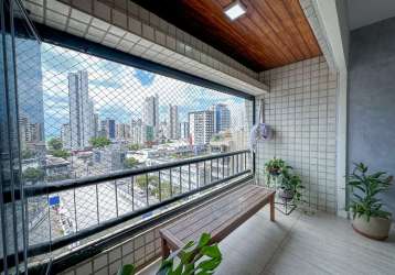 Apartamento com 4 quartos à venda na rua dona benvinda de farias, boa viagem, recife, 115 m2 por r$ 650.000