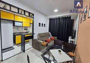 Apartamento mobiliado com 2 dormitórios para alugar, por r$ 3.690/mês - condomínio residencial verona - valinhos/sp