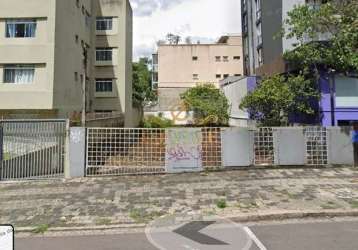 Terreno comercial para alugar na rua francisco rocha, bigorrilho, curitiba por r$ 4.300