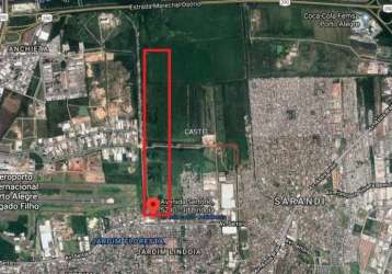 Área ao próximo ao aeroporto internacional de porto alegre, são 360.000m² de área.