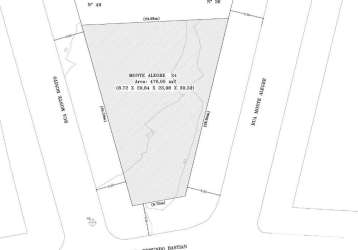 Terreno com dimensão 8,72 x 29,84 x 23,96 x 30,59 (476 m²) em excelente localização no jardim floresta. magnifica oportunidade para construção. fácil acesso ás principais vias da cidade. bairro com in