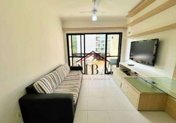 Locação anual - apartamento com 2 dormitórios para alugar, 85 m² por r$ 4.000/mês - praia das pitangueiras - guarujá/sp