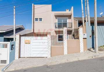 Casa / sobrado para venda em almirante tamandaré, loteamento marinoni, 3 dormitórios, 1 suíte, 3 banheiros, 2 vagas