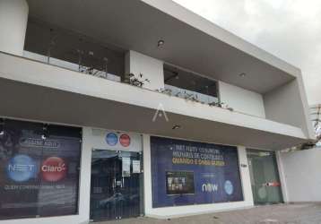 Sala comercial no centro para locação em cascavel