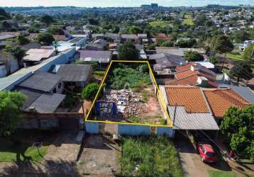 Terreno à venda no bairro brasilia em cascavel por r$ 350.000,00