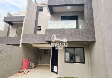 Sobrado com 3 dormitórios à venda, 132 m² por r$ 630.000,00 - uberaba - curitiba/pr