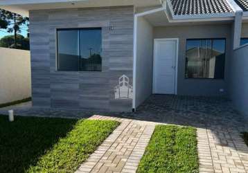 Casa em condomínio fechado com 2 quartos à venda na gregório krul, 39, botiatuva, campo largo por r$ 420.000