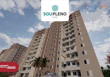 Residencial sou pleno life  | apartamentos com 2 dorms, suíte e varanda gourmet em mogi das cruzes