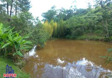 Terreno de 3.800 m² com 2 lagos e 1 nascente à venda em nazare paulista.