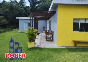 Linda chácara de 1.000 m²/casa sede/piscina/espaço gourmet à venda em ibiuna