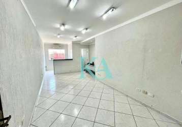 Sala para alugar, 35 m² por r$ 1.500,00/mês - mirim - praia grande/sp