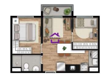 Apartamento na planta para venda, 2 dorm(s), opção de vaga, 37m²/42 m² - entrega em 2026