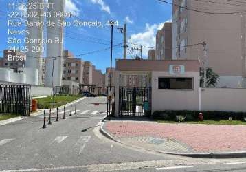 Oportunidade única em sao goncalo - rj | tipo: apartamento | negociação: licitação aberta  | situação: imóvel