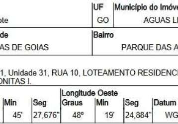 Oportunidade única em aguas lindas de goias - go | tipo: terreno | negociação: licitação aberta  | situação: imóvel