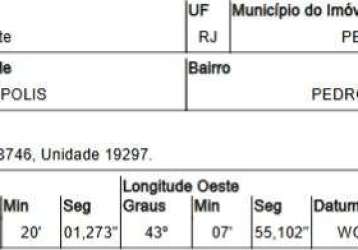 Oportunidade única em petropolis - rj | tipo: terreno | negociação: venda direta online  | situação: imóvel