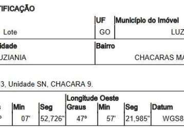 Oportunidade única em luziania - go | tipo: terreno | negociação: venda direta online  | situação: imóvel