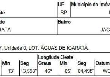 Oportunidade única em igarata - sp | tipo: terreno | negociação: venda online  | situação: imóvel