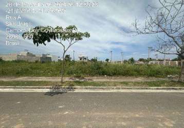 Oportunidade única em campos dos goytacazes - rj | tipo: terreno | negociação: leilão  | situação: imóvel