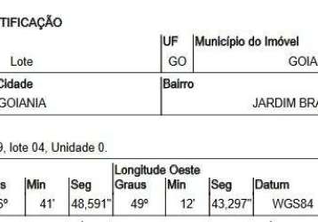 Oportunidade única em goiania - go | tipo: terreno | negociação: licitação aberta  | situação: imóvel