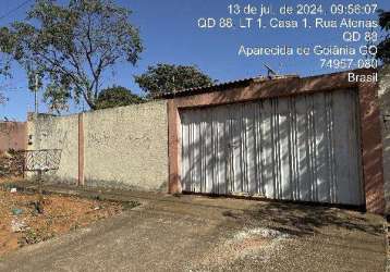 Oportunidade única em aparecida de goiania - go | tipo: casa | negociação: licitação aberta  | situação: imóvel