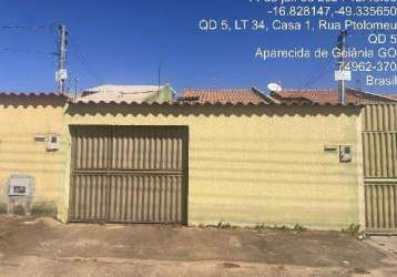 Oportunidade única em aparecida de goiania - go | tipo: casa | negociação: licitação aberta  | situação: imóvel