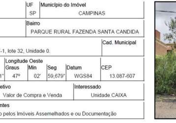 Oportunidade única em campinas - sp | tipo: terreno | negociação: leilão  | situação: imóvel