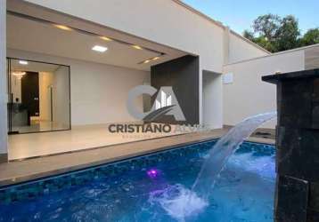 Casa a venda  03 quartos com piscina localização privilegiada do setor, a 3km do buriti shopping. e fácil acesso a principal via, br153! essa casa tem um projeto