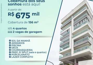 Linha cobertura na freguesia 4 quartos e 2 vagas