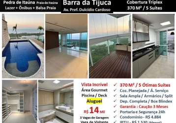 Cob barra da tijuca pedra de itauna praia de itaúna 370m²