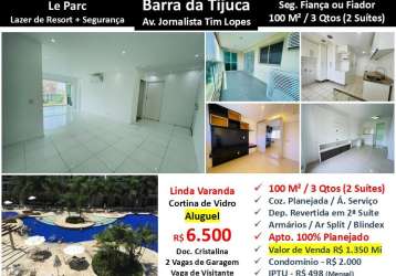 Apto barra da tijuca le parc 100m² 12