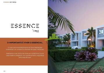 Essence buraquinho | casa com 3 suítes, 101m², garden de 50m², varanda gourmet e 2 vagas. última unidade! venda: r$ 735.000,00