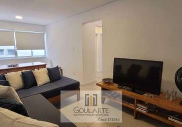 Apartamento com 1 dormitório amplo, á menos de 250 metros do mar - pitangueiras-guarujá/sp.