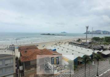 Apartamento alto padrão frente mar, 4 dormitórios sendo 2 suítes, *vista total mar* - pitangueiras-guarujá/sp.