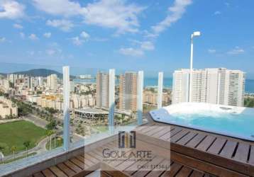 Apartamento alto padrão em condomínio clube , 2 dormitórios sendo 1 suíte, lado morro na praia da enseada-guarujá/sp.