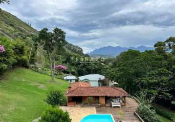 Casa em condomínio à venda, 5 quartos, 5 suítes, 2 vagas, albuquerque - teresópolis/rj