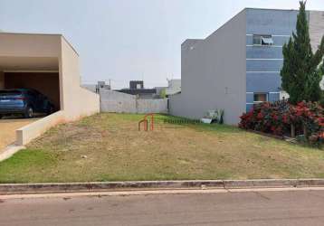 Terreno plano - avenida do condomínio - residencial real park - sumaré