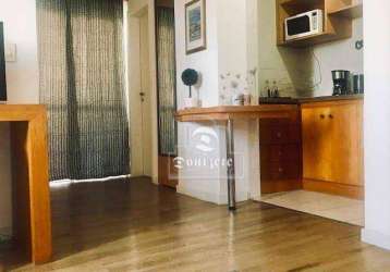 Flat com 1 dormitório à venda, 43 m² por r$ 255.000,00 - vila bastos - santo andré/sp