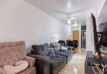 Apartamento com 2 dormitórios à venda, 56 m² por r$ 339.999,99 - vila scarpelli - santo andré/sp