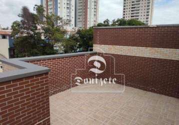 Cobertura à venda, 140 m² por r$ 585.000,00 - vila pires - santo andré/sp