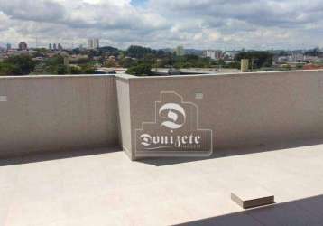 Cobertura com 2 dormitórios à venda, 104 m² por r$ 749.999,99 - jardim - santo andré/sp