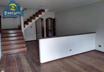 Sobrado com 3 dormitórios, 237 m² - venda por r$ 899.999,90 ou aluguel por r$ 4.597,00/mês - parque jaçatuba - santo andré/sp