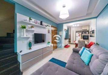 Cobertura com 3 dormitórios à venda, 150 m² por r$ 639.999,90 - vila cecília maria - santo andré/sp