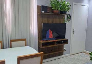 Apartamento com 2 dormitórios à venda, 46 m² por r$ 195.000,00 - jardim recanto - americana/sp