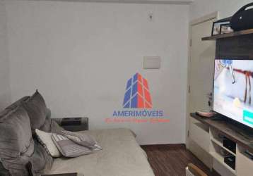 Apartamento com 2 dormitórios à venda, 50 m² por r$ 205.000,00 - jardim guanabara - americana/sp