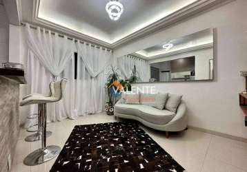 Apartamento com 1 dormitório à venda, 50 m² por r$ 270.000,00 - centro - são vicente/sp