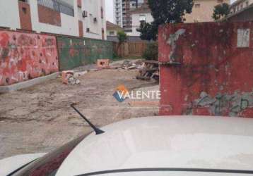 Terreno à venda, 334 m² por r$ 2.300.000,00 - aparecida - santos/sp